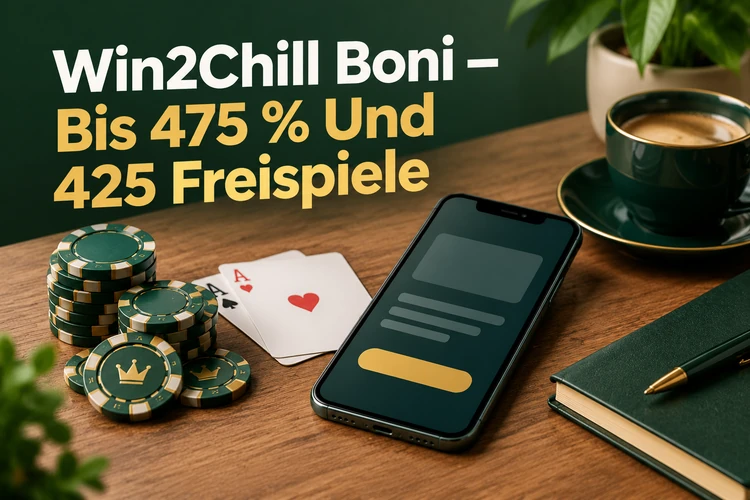 Win2Chill Boni – Bis 475 % Und 425 Freispiele